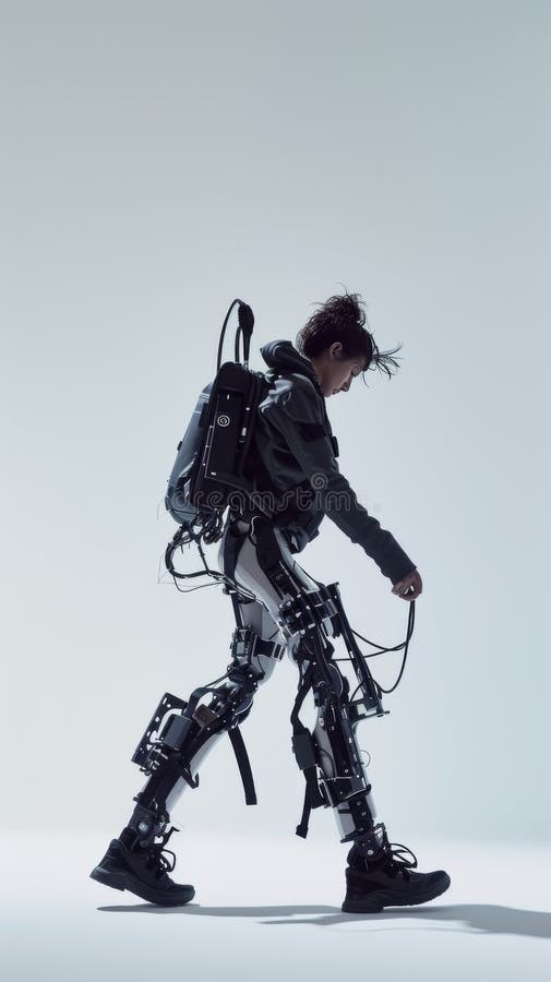 外骨骼机器人行走概念图